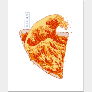 The Great Wave of Pizza Posters and Art